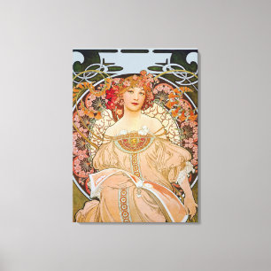 Lienzo Reverie por Alphonse Mucha