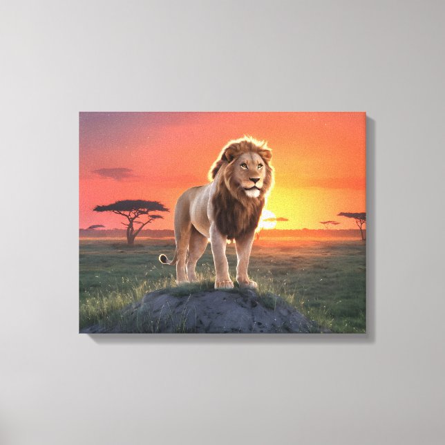 Lienzo Rey de la Luz Dorada (Anverso)