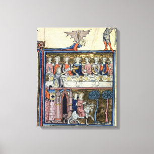 Lienzo Rey f.326 Arturo y sus caballeros de ms Fr 95