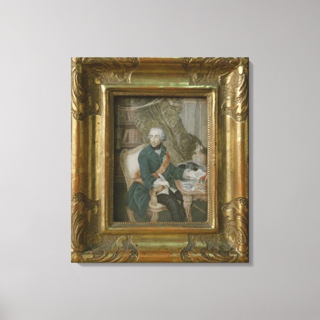 Lienzo Rey Federico II de Prusia (Anverso)