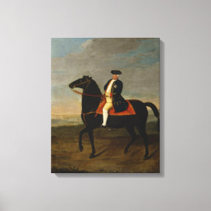 Lienzo Rey Frederick Guillermo I a caballo