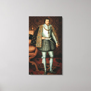 Lienzo Rey James I de Inglaterra (1566-1625) (aceite en
