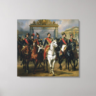 Lienzo Rey Louis-Felipe (1773-1850) de Francia y la suya