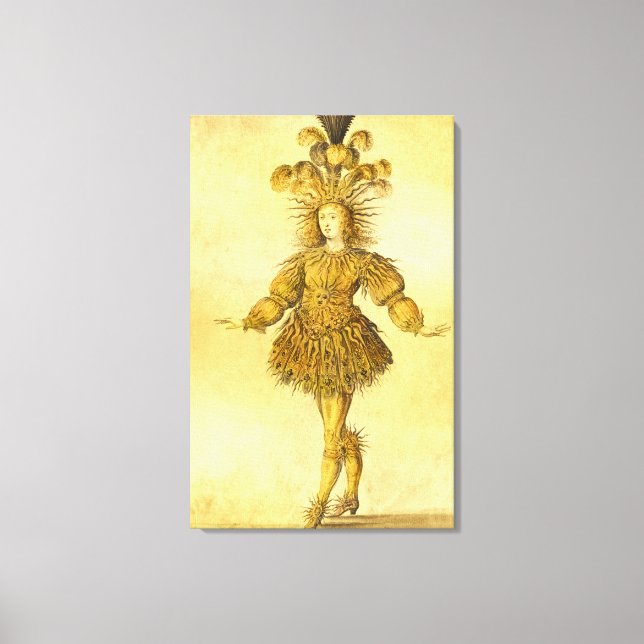 Lienzo Rey Luis XIV de Francia (Anverso)