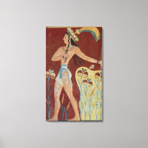 Lienzo Rey sacerdote o príncipe con lirios