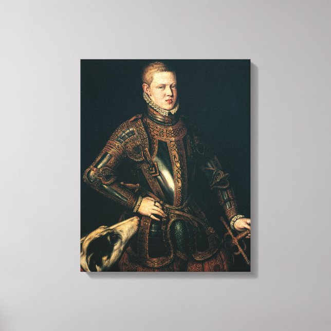 Lienzo Rey Sebastián de Portugal, c.1571 (Anverso)
