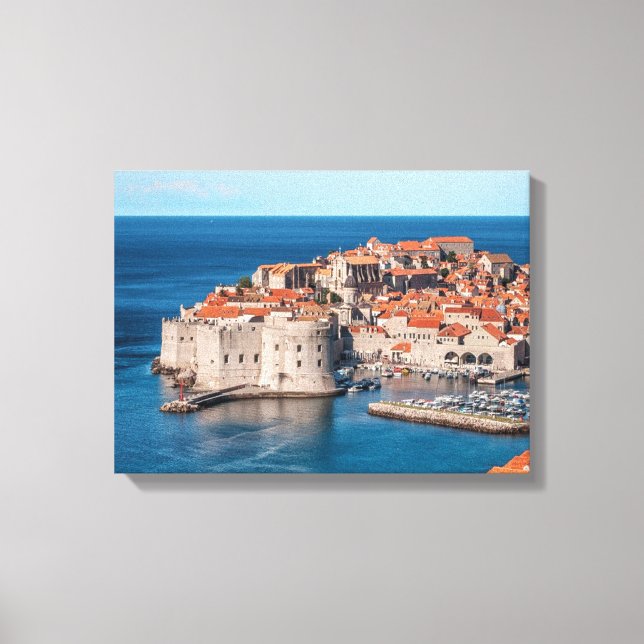 Lienzo Reyes de Dubrovnik Croacia con imagen de aterrizaj (Anverso)