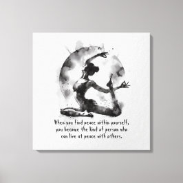 Lienzo Reyes de yoga de color de agua Reiki de una punta 