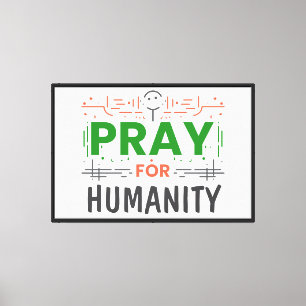 Lienzo Rezar por: Honrando a la Humanidad