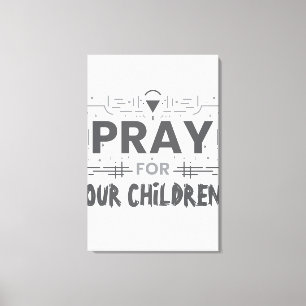 Lienzo Rezar por nuestros hijos