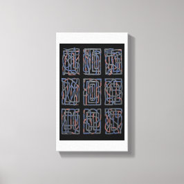 Lienzo Rhythmic Abstract Interlace Canvas Print