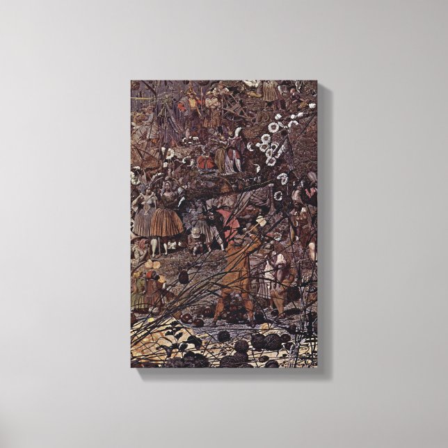 Lienzo Richard Dadd - El Master-Stroke de los vendedores  (Anverso)