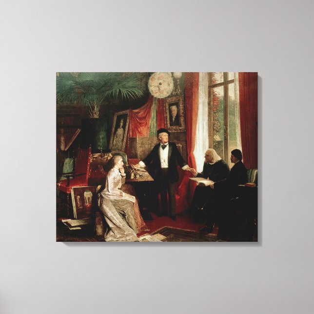 Lienzo Richard Wagner con Franz Liszt y Liszt (Anverso)