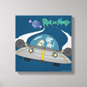 Lienzo RICK AND MORTY™   Despegar En Buques Espaciales
