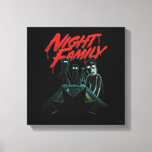 Lienzo RICK AND MORTY™   Familia nocturna