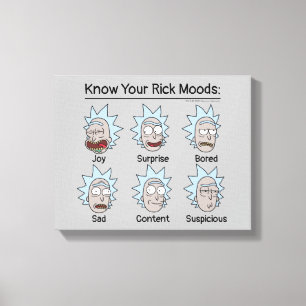 Lienzo RICK AND MORTY™   Los estados de ánimo de Rick