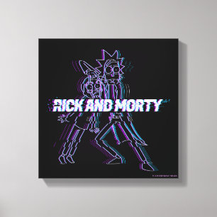 Lienzo RICK AND MORTY™   Rick Y Mortalidad Desgarrados