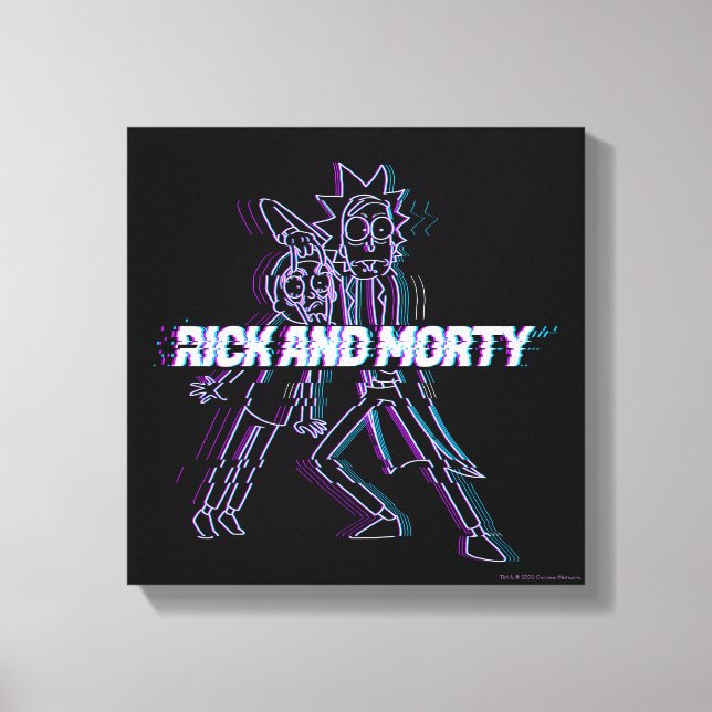 Lienzo RICK AND MORTY™ | Rick Y Mortalidad Desgarrados (Anverso)