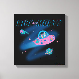 Lienzo RICK AND MORTY™   Viajar por el espacio