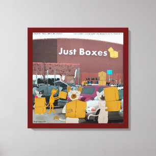 Lienzo Rick London Big Box Stores Para Cats Comic