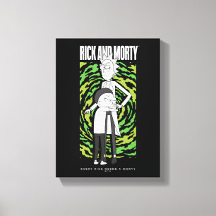 Lienzo RICK Y MORTY™ Morty abrazando a Rick