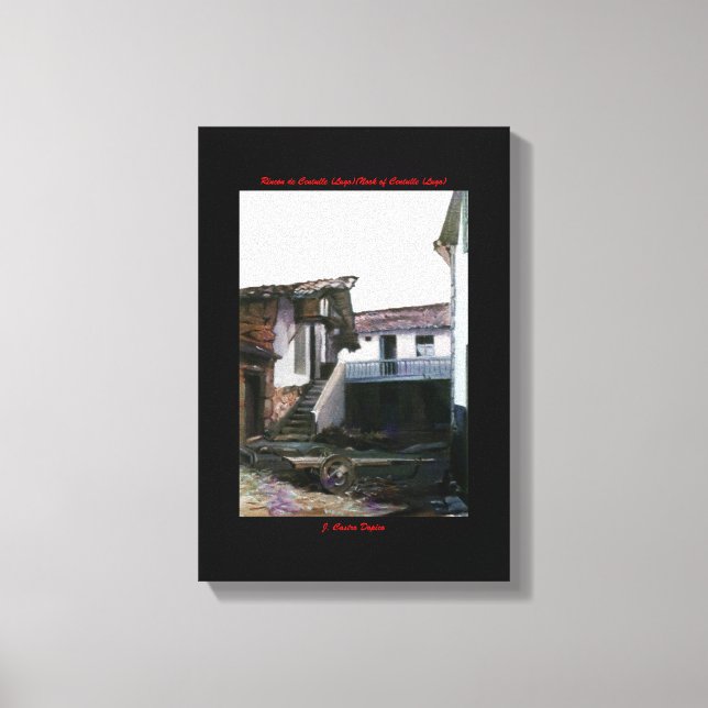 Lienzo Rincón de Centulle (Lugo)/Nook of Centulle (Lugo) (Anverso)