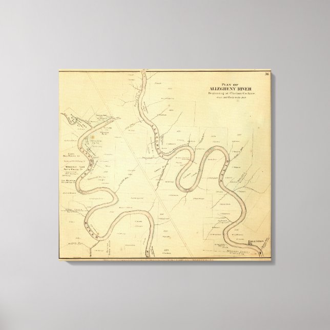 Lienzo Río Allegheny (Anverso)