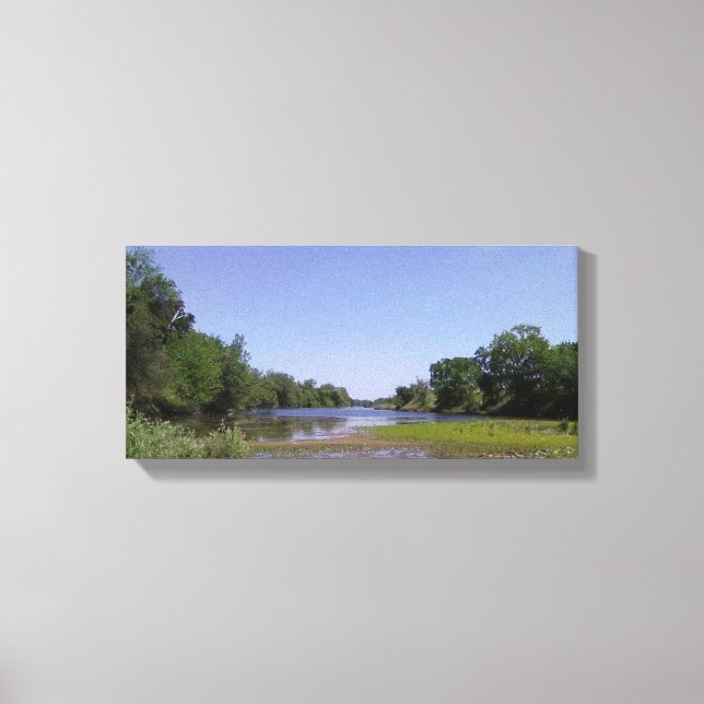 Lienzo Río Americano en Sacramento, CA (Anverso)