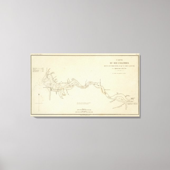 Lienzo Río Columbia (Anverso)