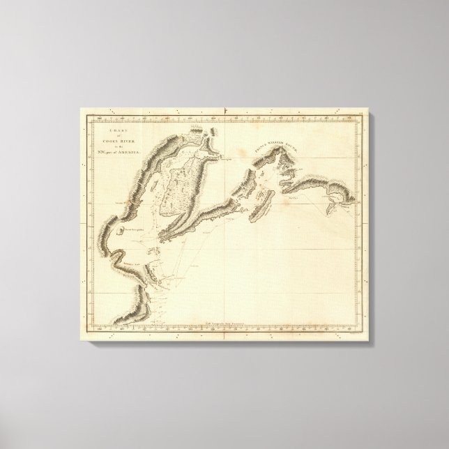 Lienzo Río Cooks, Alaska (Anverso)