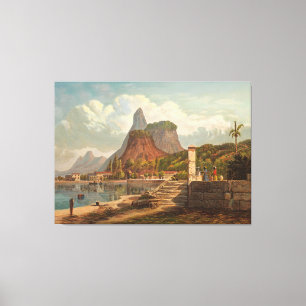 Lienzo Río de Janeiro, Mont Corcovado y la Bahía de Botaf