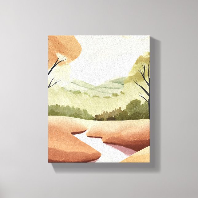 Lienzo Río de la Naturaleza | Paisaje acuático natural (Anverso)