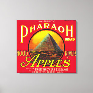 Lienzo Río de LabelHood del cajón de Apple del Pharaoh,