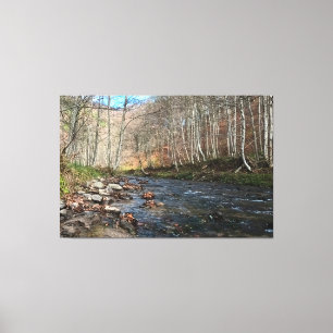 Lienzo Río de Montaña en Otoño – Naturaleza Salvaje Ruman