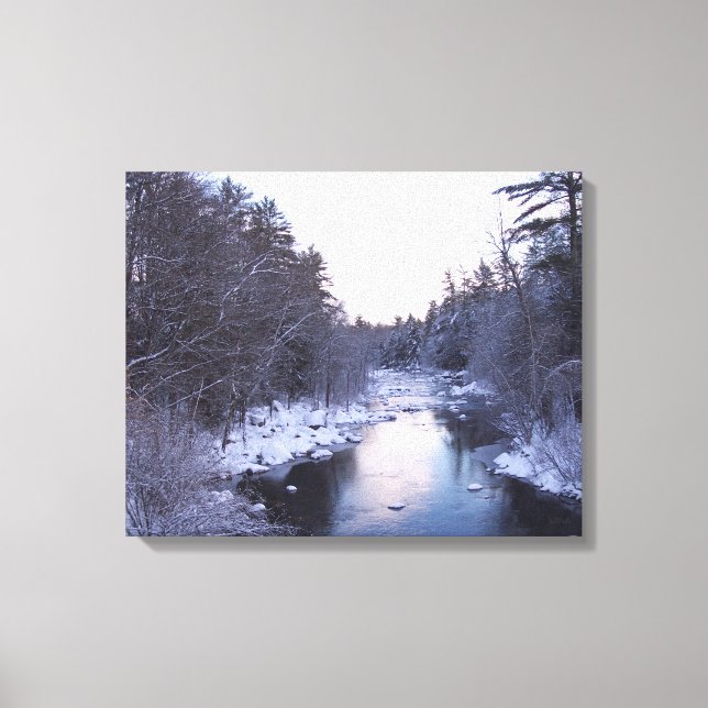 Lienzo Río de Nieve congelado (Anverso)