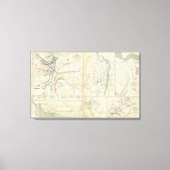 Lienzo Río de piedra antes de Murfreesborough (Anverso)