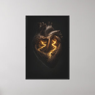 Lienzo Río Dorado Dentro del Corazón Humano