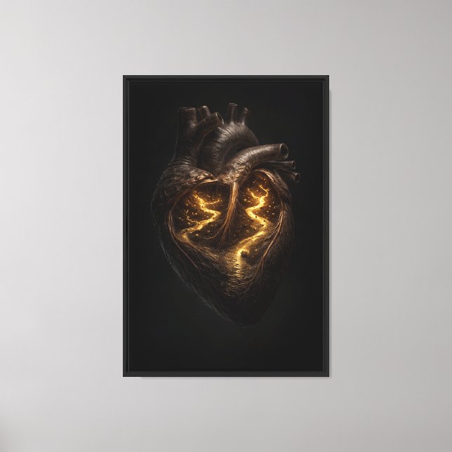 Lienzo Río Dorado Dentro del Corazón Humano (Anverso)