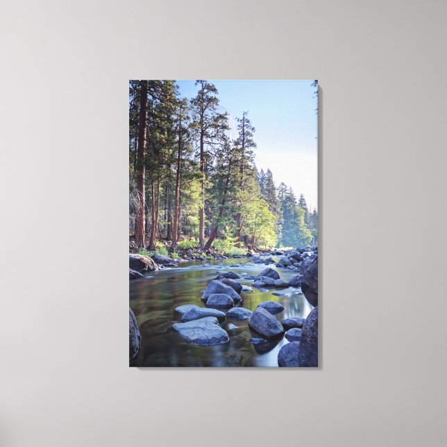 Lienzo Río Merced | Parque nacional Yosemite en Sunrise (Anverso)