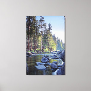Lienzo Río Merced   Parque nacional Yosemite en Sunrise