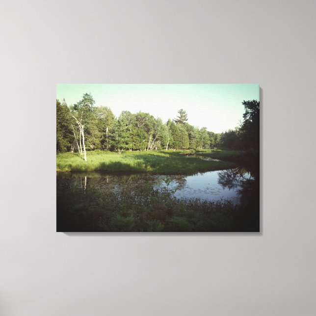 Lienzo Río Reflectivo (Anverso)