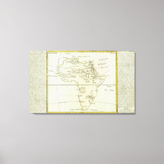 Lienzo Río y montañas de África (Anverso)