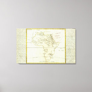 Lienzo Río y montañas de África