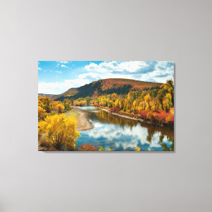 Lienzo Río Yampa En Otoño