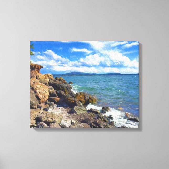 Lienzo Río Yellowstone (Anverso)