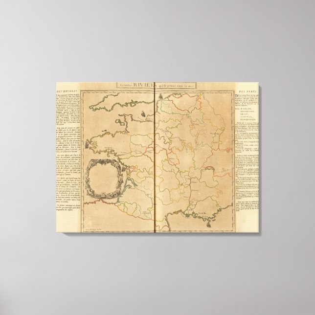 Lienzo Ríos de Francia (Anverso)