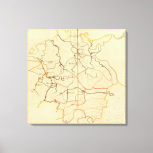 Lienzo Ríos y valles de Alemania