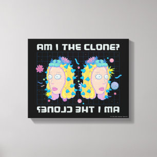 Lienzo RIQUEZA Y MORTY™  ¿Soy El Clon?