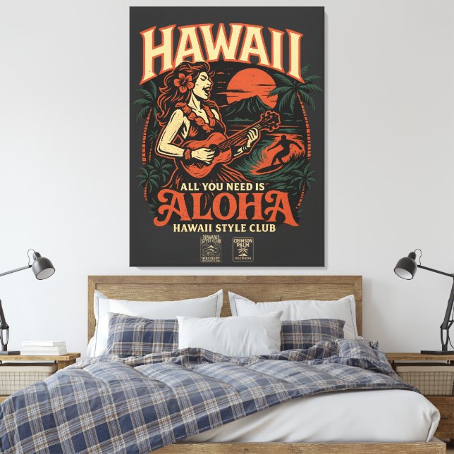 Lienzo "Rising ALOHA" Debut Album (Insitu(Dormitorio))