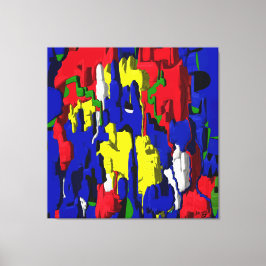 Lienzo Risse im Blau, abstrakt